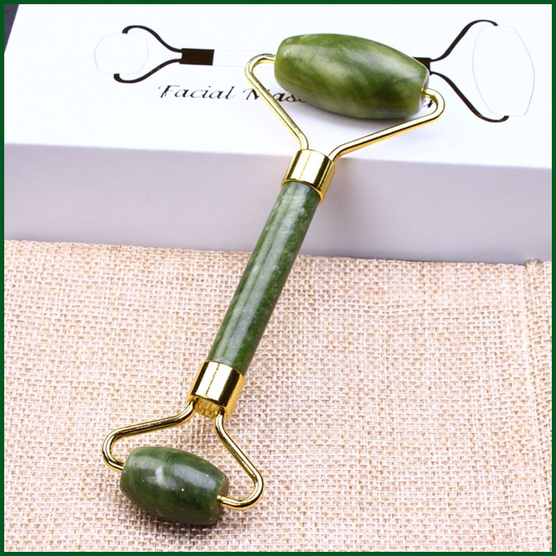 Jade Roller Stone - Hautpflege Quarz Stein Natürliche Gesicht Jade
