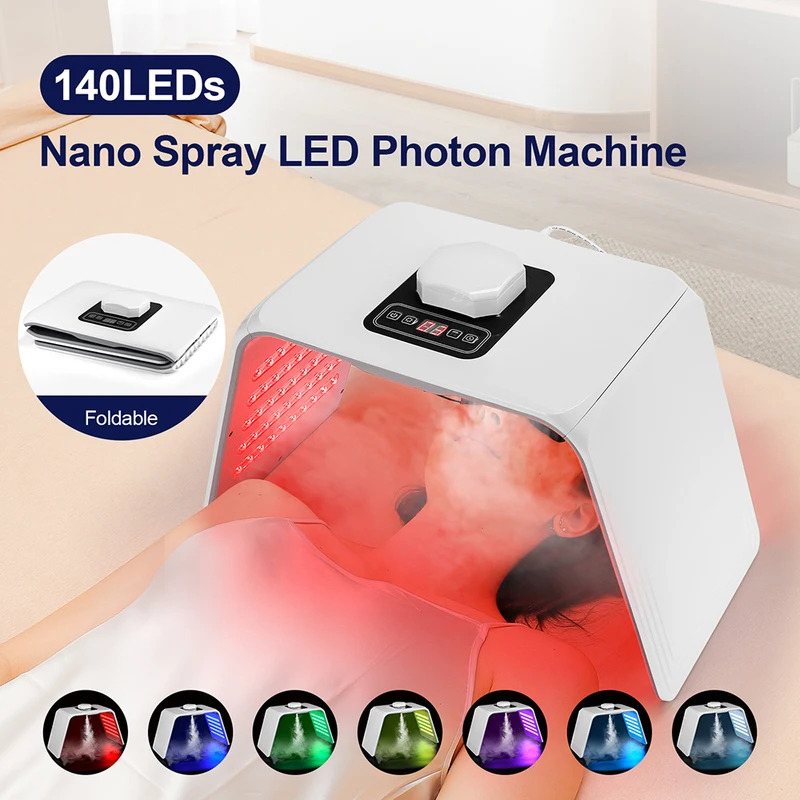 Spa & Wellness Earth City Москва - 7-Farben-LED-Photonen-Schönheitsmaske, feuchtigkeitsspendendes Nano-Spray für Gesicht und