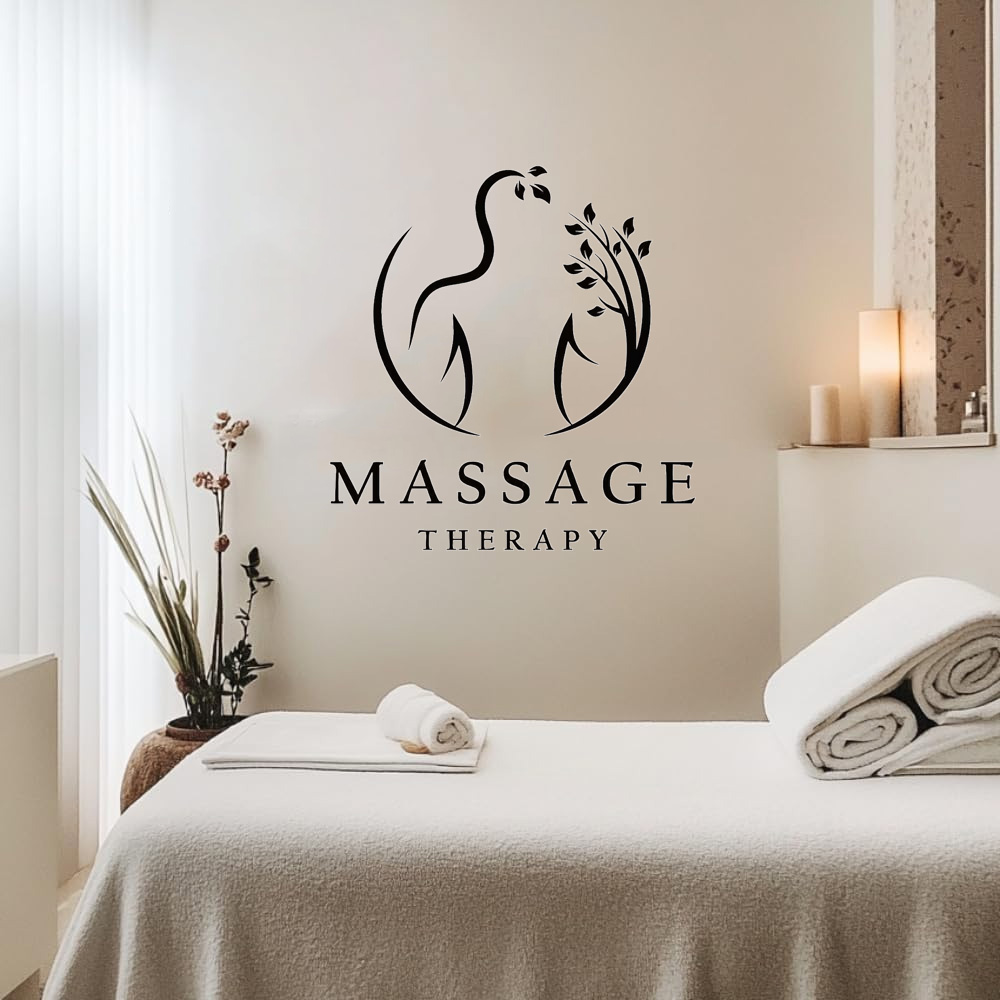 Spa Wellness Salon - Vinyl-Wandaufkleber für Massagetherapie, Spa, Wellness-Center, Salon