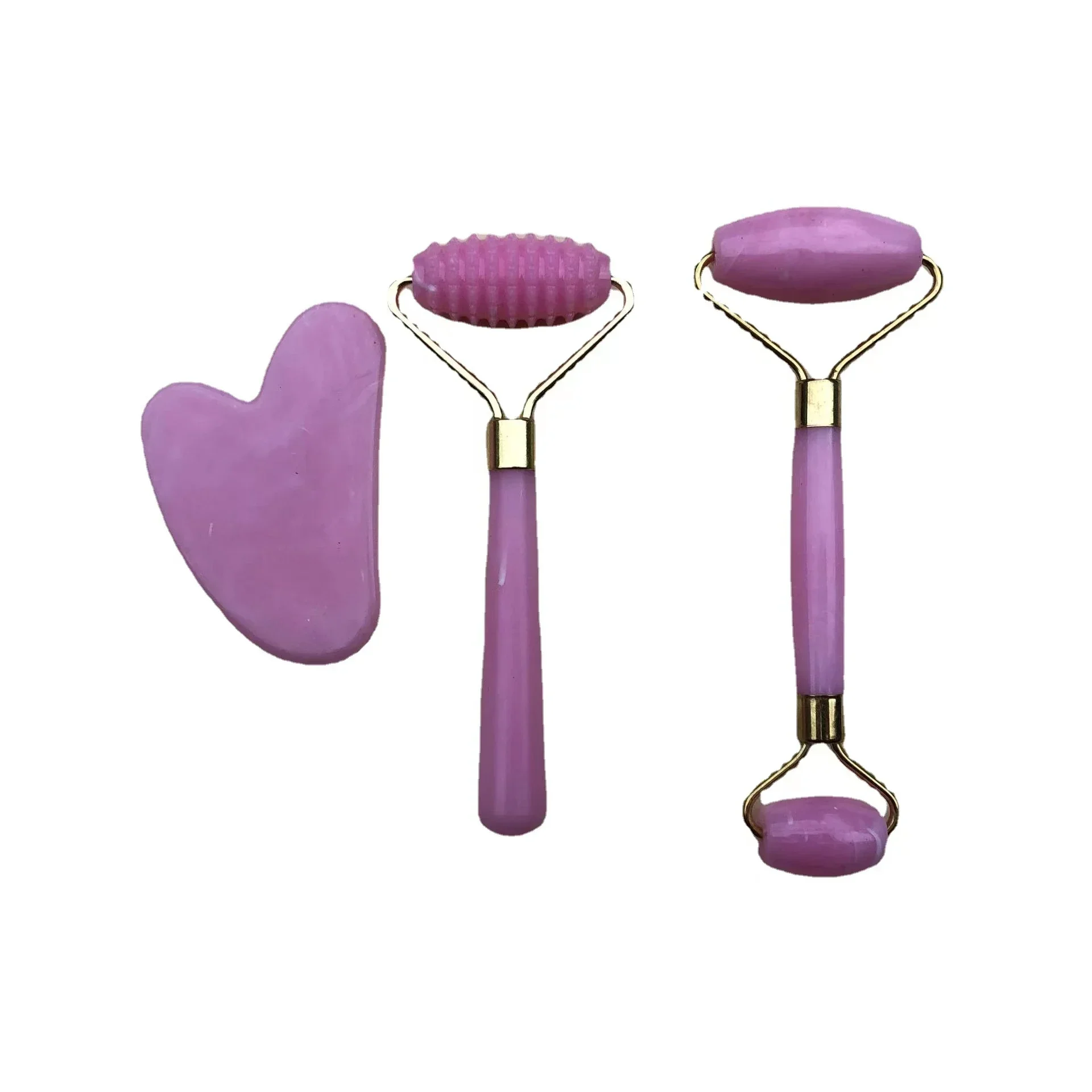 Jade Roller Stone - Harz-Rollenmassagegerät für Gesicht und Körper, Gua